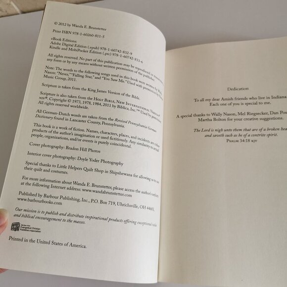 The Half-Stitched Amish Quilting Club by Wanda E. Brunstetter Book Christian Fic - Picture 4 of 9